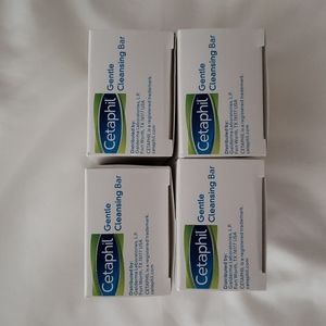 Cetaphil Gentle Cleansing Bars - NWT - 3 Bars - Sealed In Box